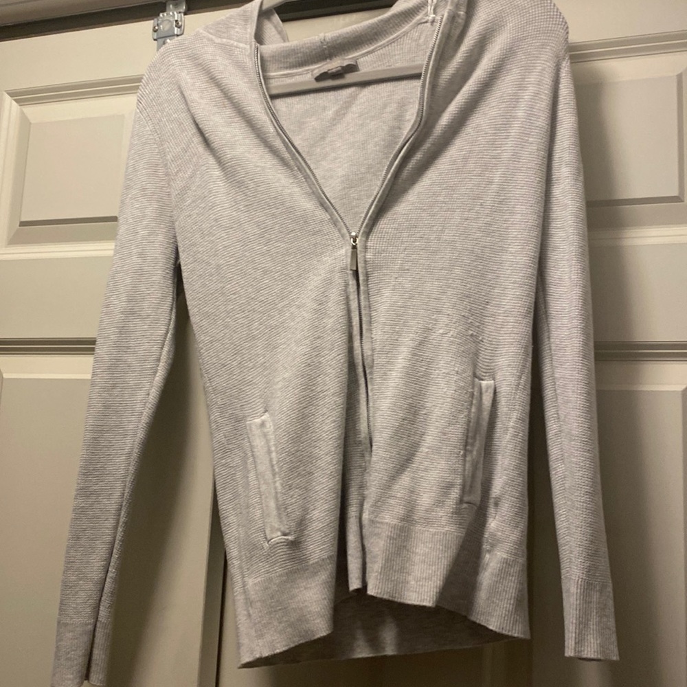 Grey waffle hoodie excellent size small
